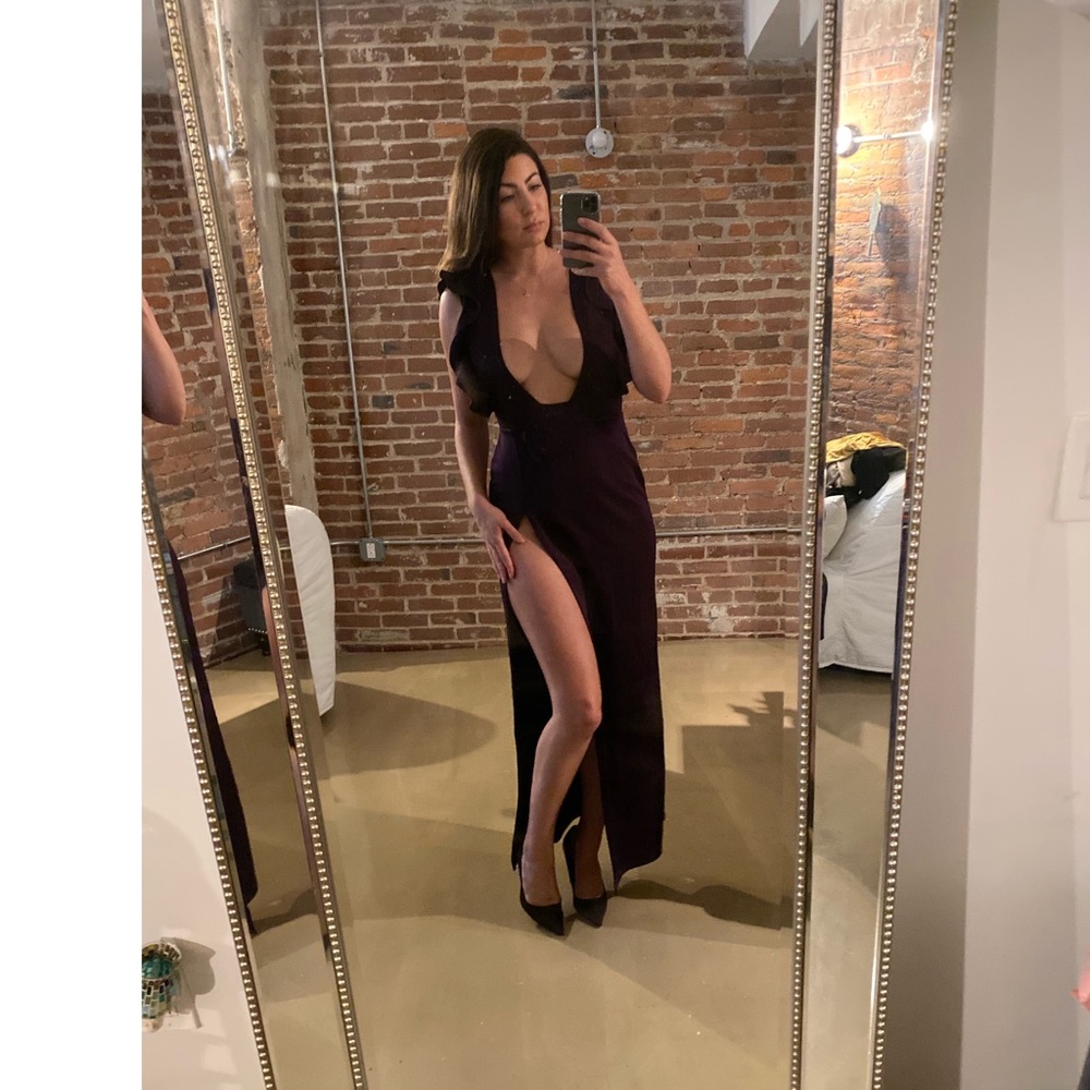 Gorgeous sexy plum dress